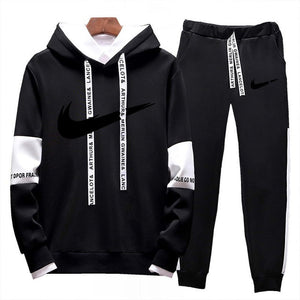 Brand Clothing Men's Casual Sweatshirts Pullover Cotton Men tracksuit Hoodies Two Piece +Pants Sport Shirts Autumn Winter Set